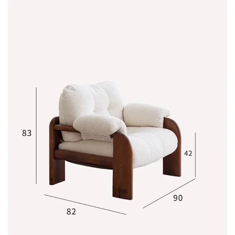 Household, retro design, medieval style, single sofa, homestay leisure chair