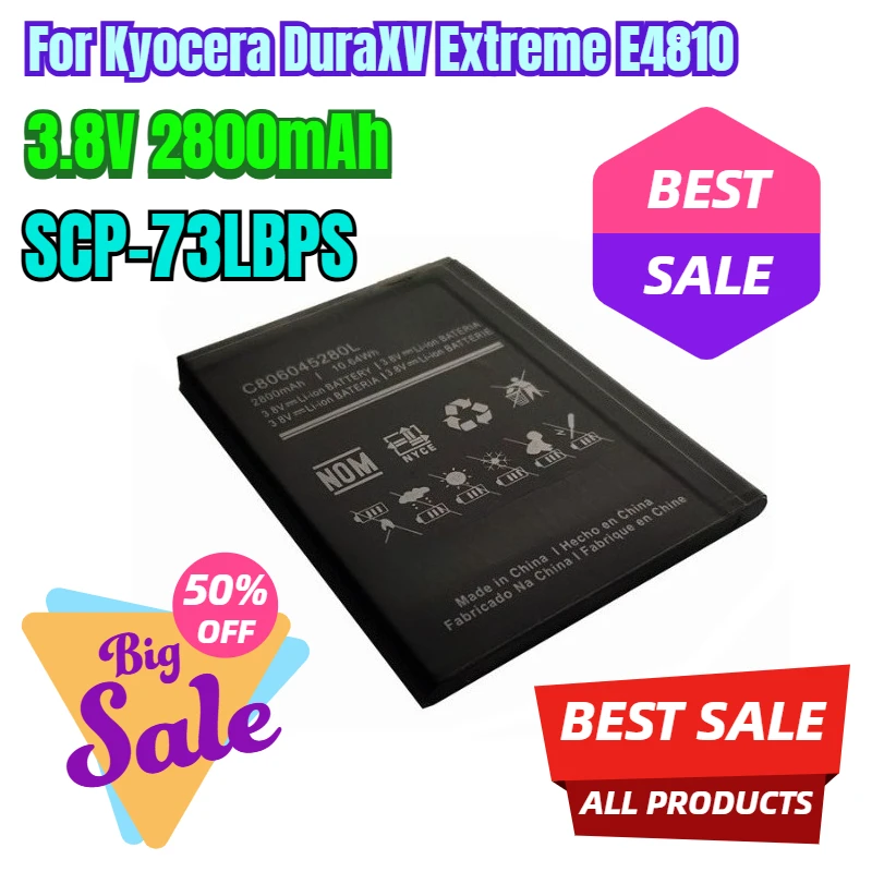 

3.8V 2800mAh Mobile Phone Battery SCP-73LBPS for Kyocera DuraXV Extreme E4810