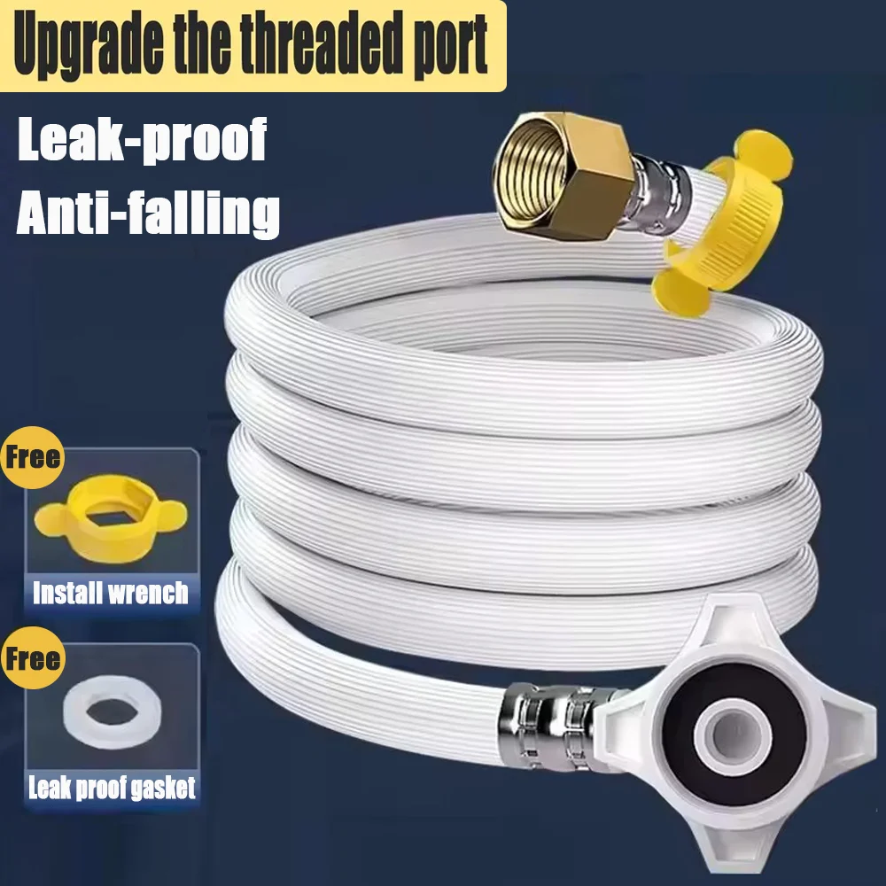 

Новый 80/100/200/300/500 см G1/2 ''G3/4'' ПВХ сантехнический взрывозащищенный шланг для стиральной машины супер длинная герметичная гибкая труба