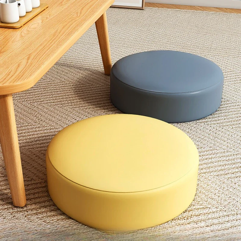 Dwarf Stool Household Living Room Foot Pedal Japanese Style Sitting Pillar Sofa Foot Stool Simple Soft Bag Tea Table Bench