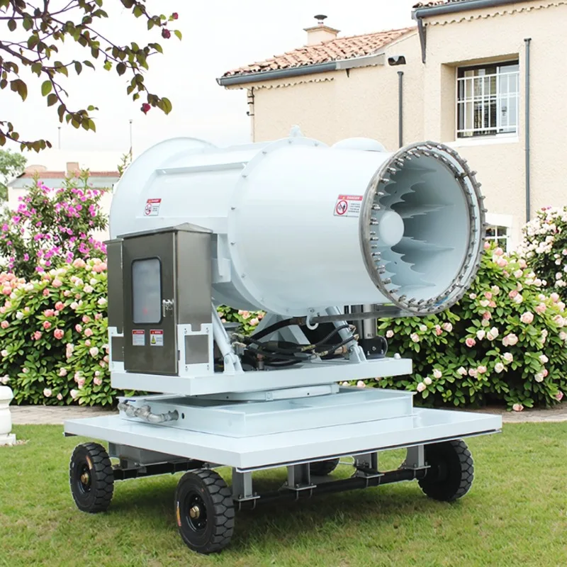Customized Coal Mine Dust Suppression Metal Trailer Water Cannon Efficient Garden Mist Sprayer And Fog Machine With Water Pump