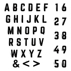 New arrival 3-5inch letter number wall decoration metal signs door gate DIY signs letters numbers signs display