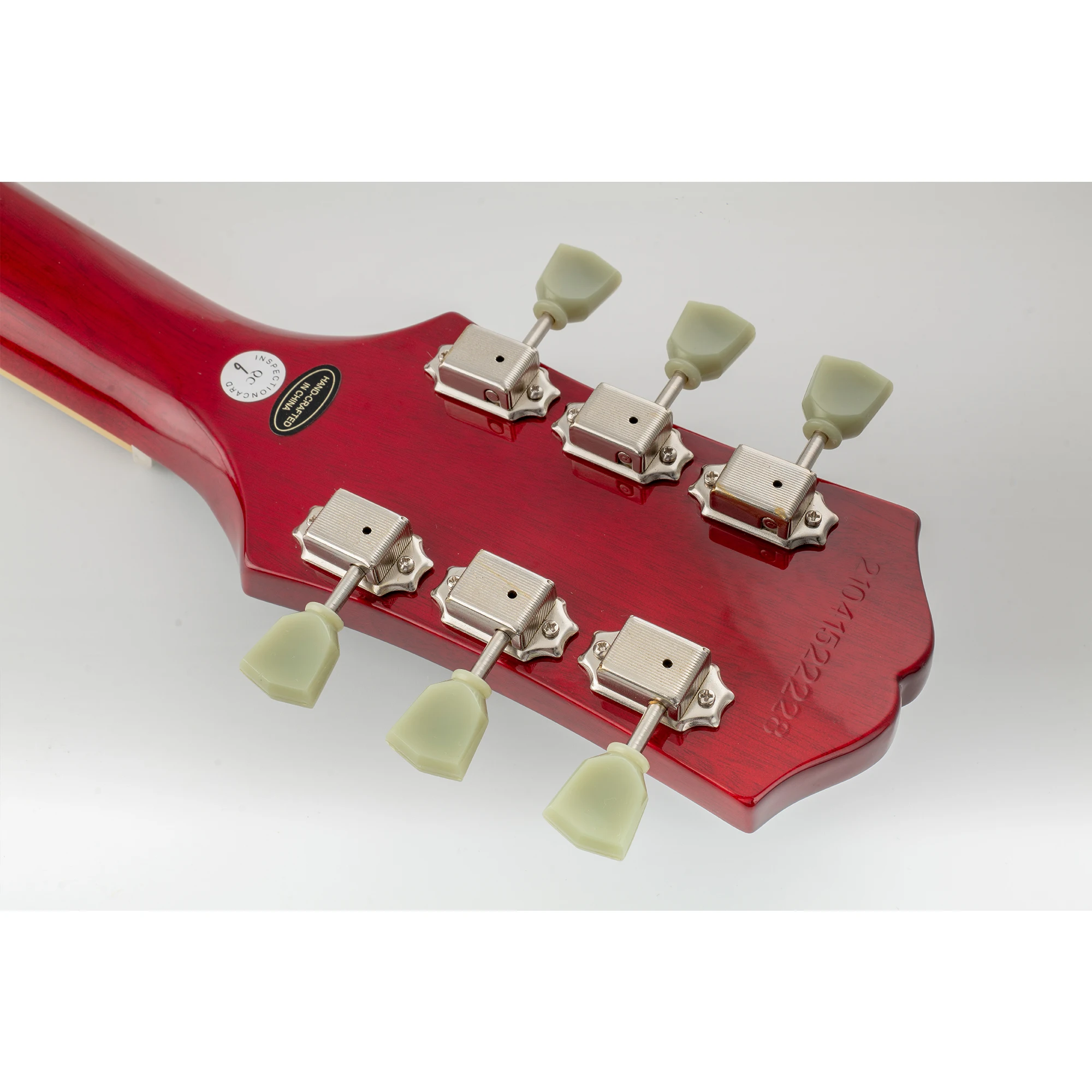 Musiclily Pro 3R3L 15:1 Ratio Semi Closed Vintage Machine Heads Tuners Tuning Pegs Keys for Acoustic Electric Guitar view 6