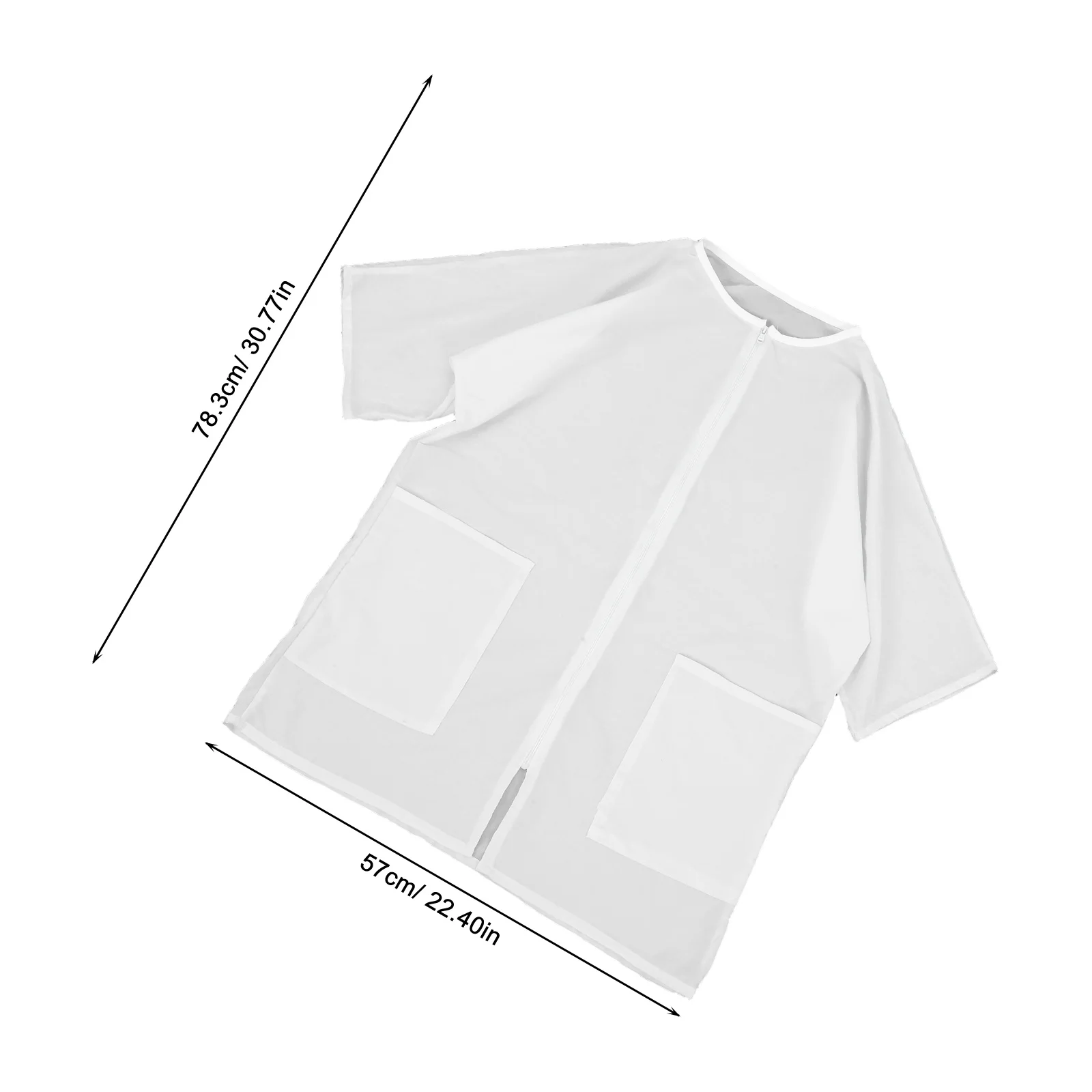 Veste de toilettage blanche pour animaux de compagnie, imperméable, antistatique, blouse de travail pour hôpitaux d'animaux, écoles, conception multi-poches, coiffeur, toilettage