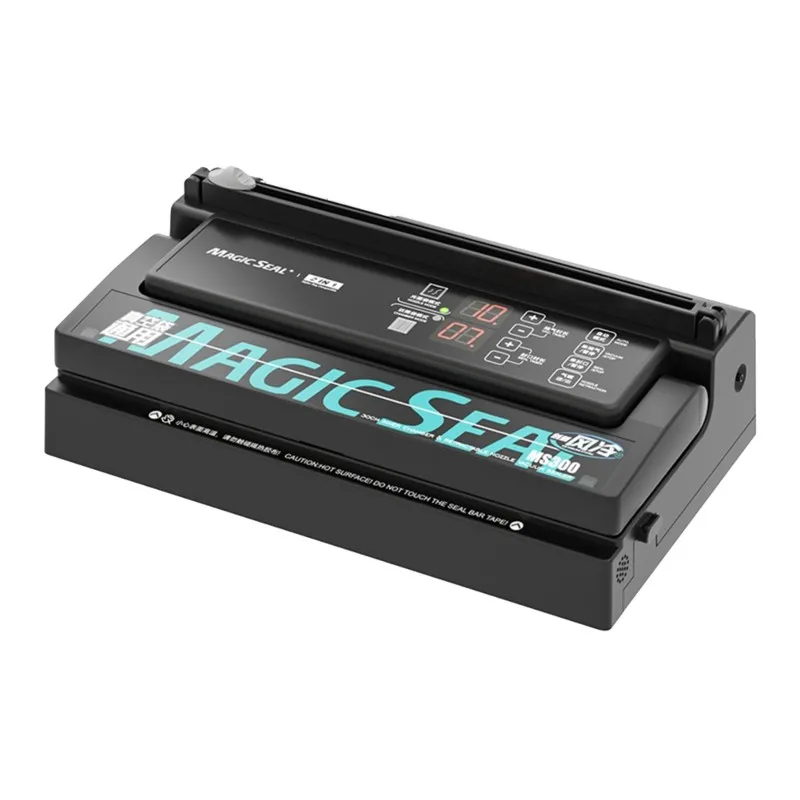 [NEWA08R】 Vacuum Sealer Machine MAGIC SEAL MS300 Automatic Manual Mode For Food Packaging Sealer Mylar Bags Sealing Machine UK P