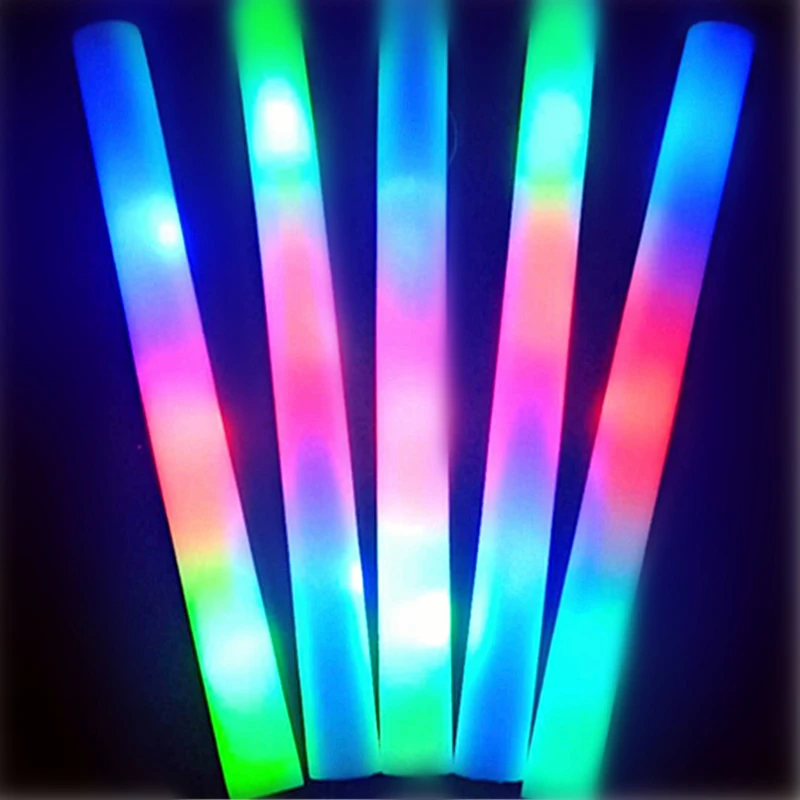 Party Supplies, 12pcs Foam Glow Sticks In Bulk, Light Up Party Gifts For Halloween, Weddings, Dances, Birthdays, Raves, Concerts