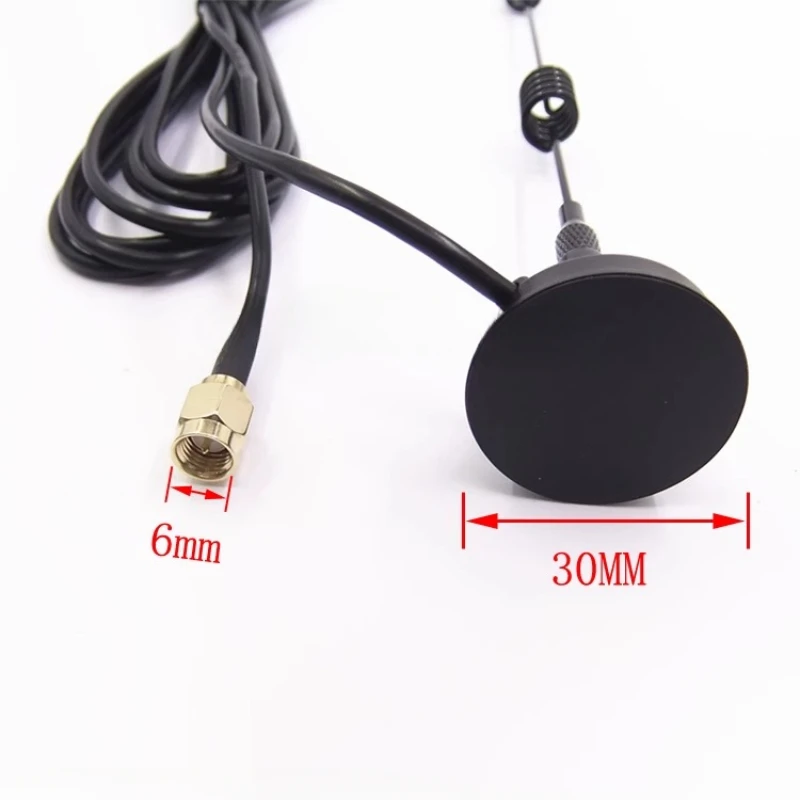 8dbi WIFI Antenna 2.4G antenna RP SMA Male RG174 with Magnetic base for Router Camera Signal Booster