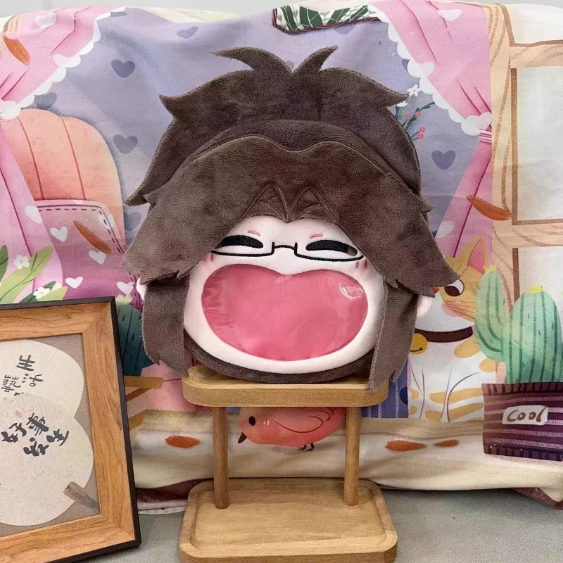 Venta al por mayor Anime papel Hange Kawaii cara grande Cosplay Itbag Lolita niñas bolsos de hombro mochila de felpa divertida cartera decoración Fans regalo