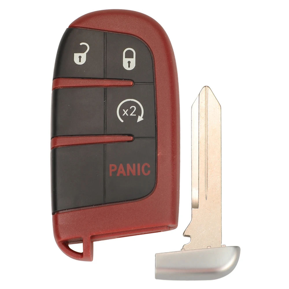 Jingyuqin 2/3/4/5 Tasten Autoschlüsseletui Shell Fob für SRT Hellcat Redeye Widebody 19 20 21 22