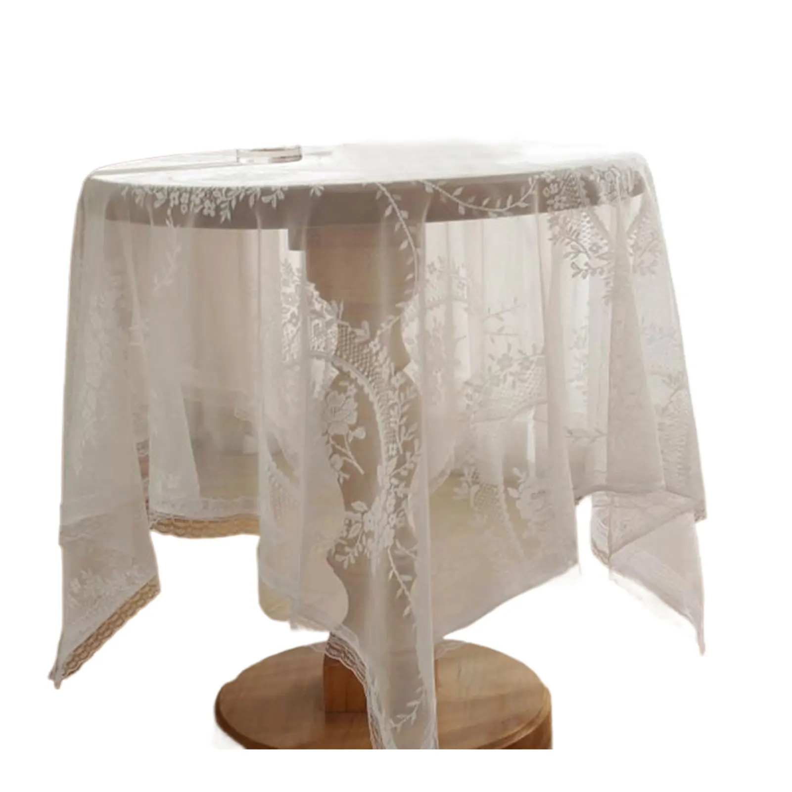 Small Tablecloth Square Polyester Multiple Scenarios European Flower Coffee Table Cover Fabric Vase