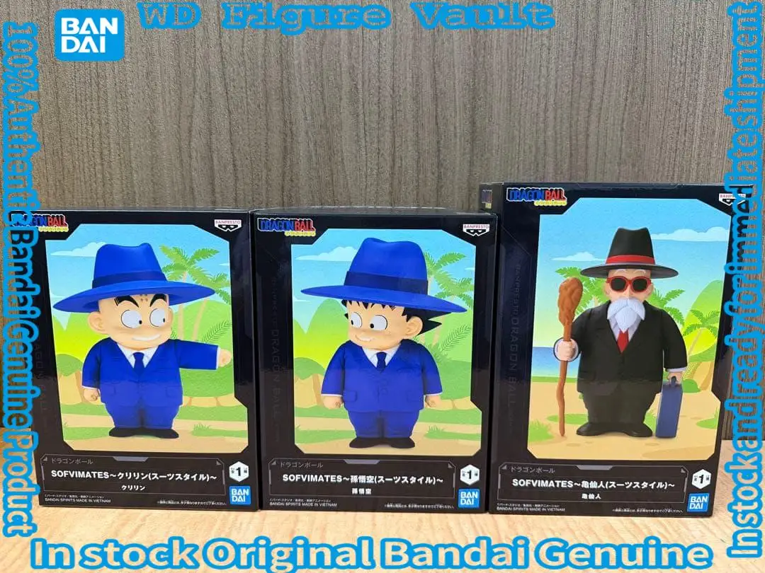 

Bandai официально лицензированный Kamesenjin Dragon Ball SOFVIMATES Son Goku Krillin (стиль костюма) Коллекционная модель премиум-класса в подарок