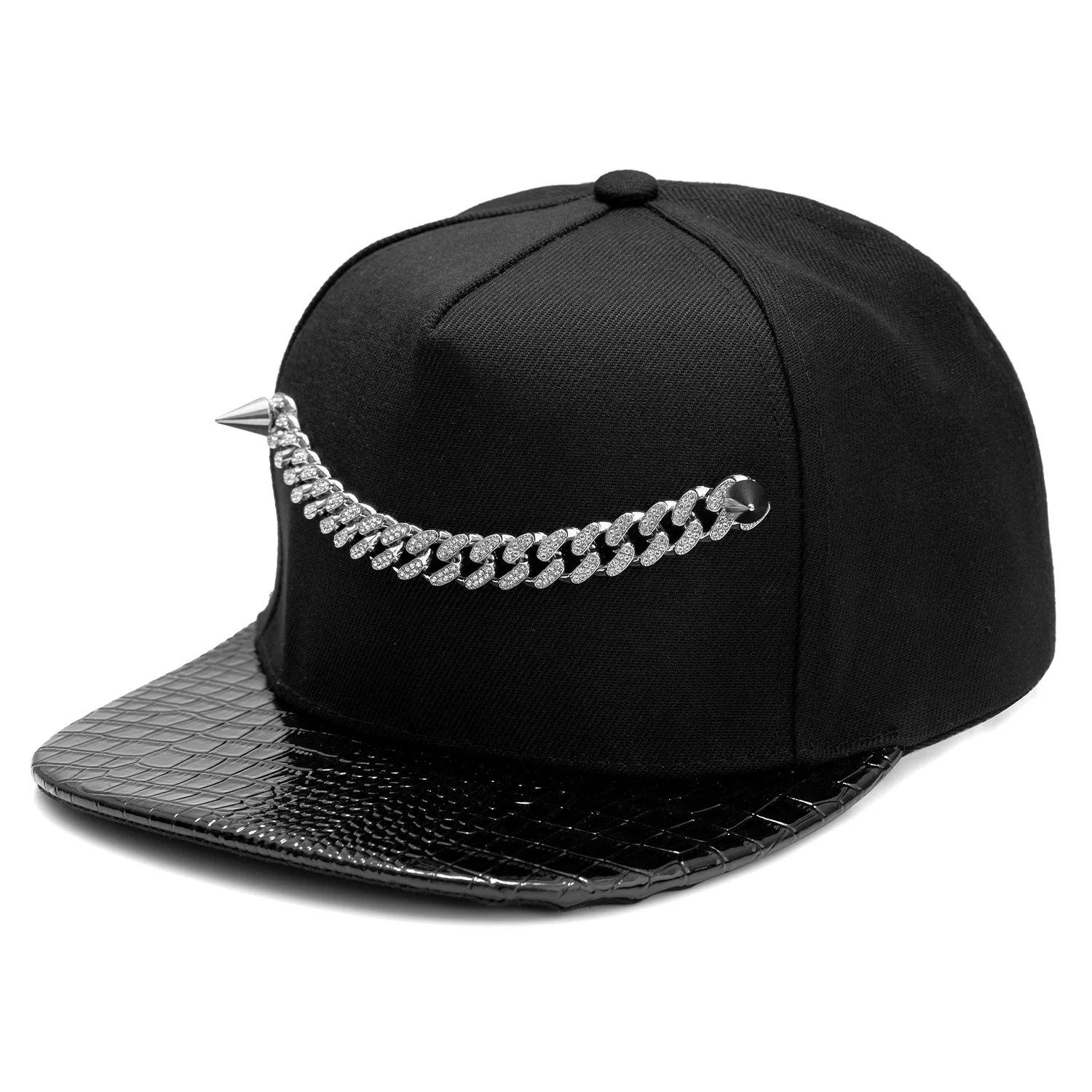 

Adjustable Snapback Baseball Cap Cotton Hip Hop Style for Men in Black Blue Red Cool Party Accessory