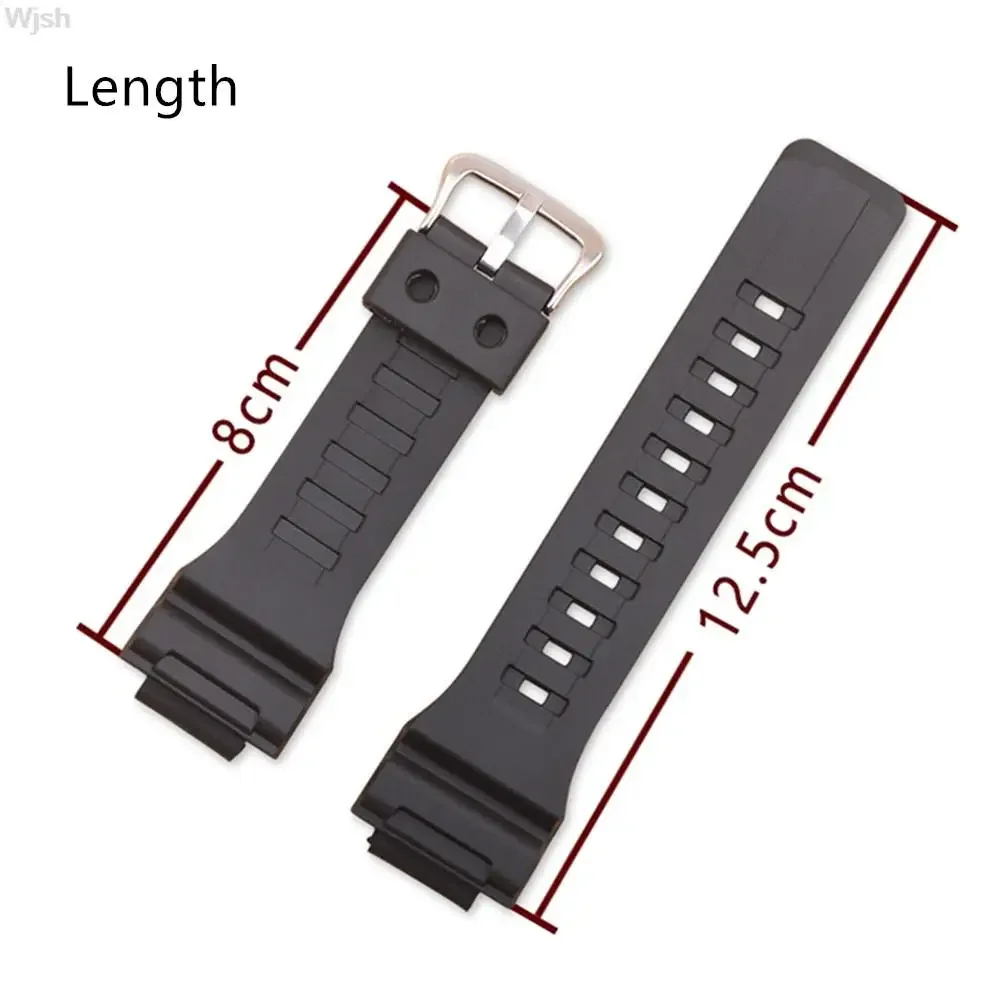 Silicone Watchband for Casio G-SHOCK AQ-S800 AQ-S810W 18mm Smart Sport Watch Accessorie Sweatproof Durable Silicone Wrist Strap