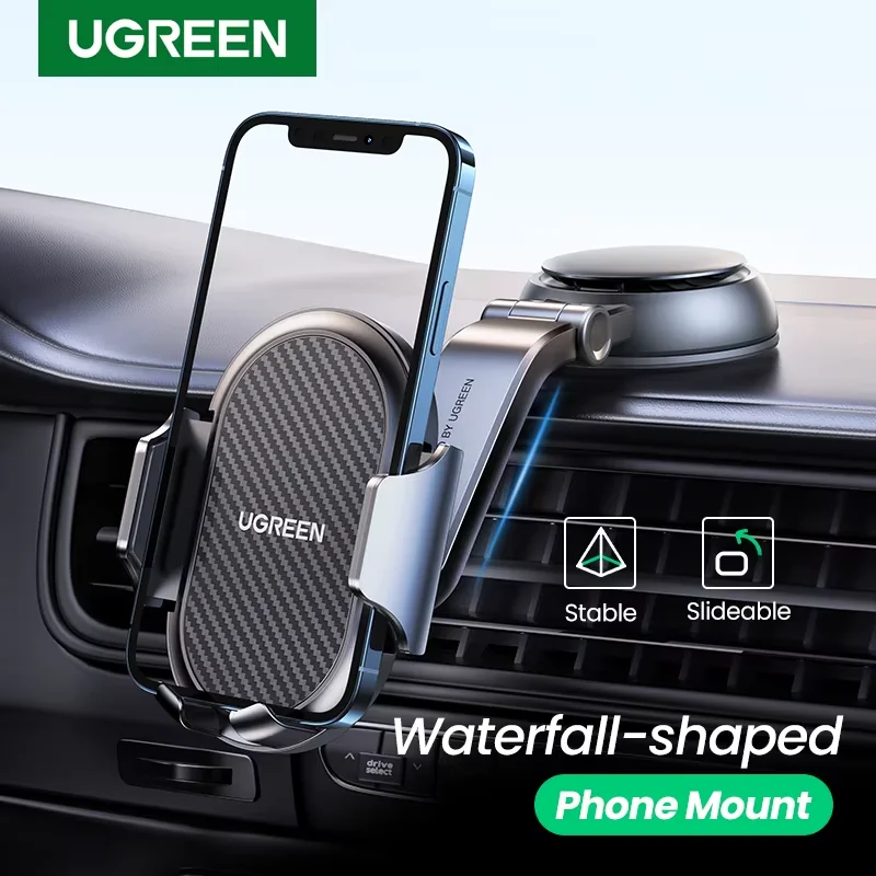 UGREEN Car Phone Holder Stand Gravity Dashboard Phone Holder Universial Mobile Phone Support For iPhone 17 16 Pro   Samsung