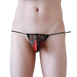 Men’s Sexy Mesh See Through Sissy Pouch G-string Low Rise Briefs Thin Underwear T-back Thong V-string Gays Underpants Lingerie