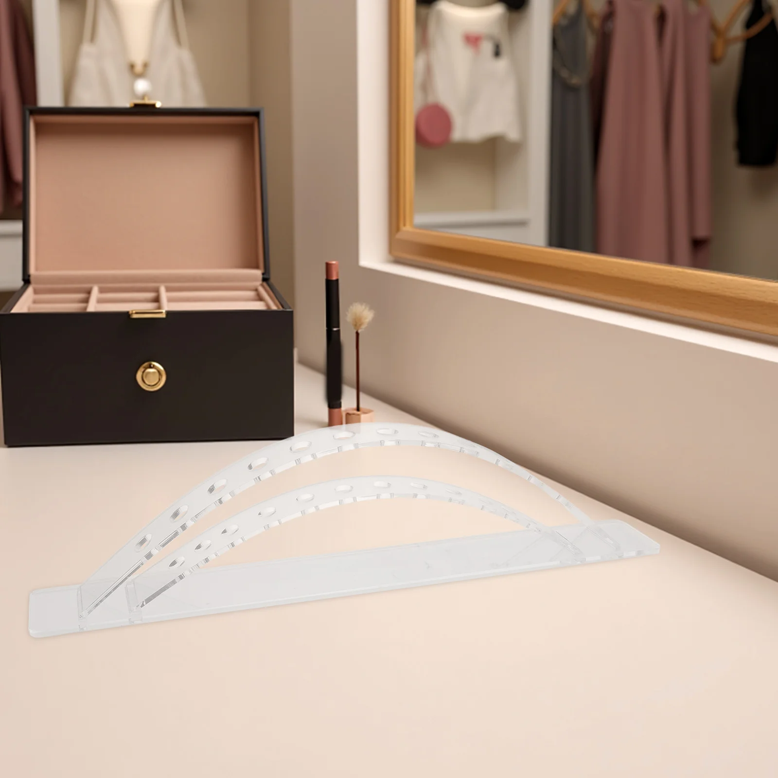 

12-Slot Acrylic Makeup Brush Holder Stand Organizer For Eyebrow Pencils Clear Vanity Table Storage Rack Cosmetics Display Brush