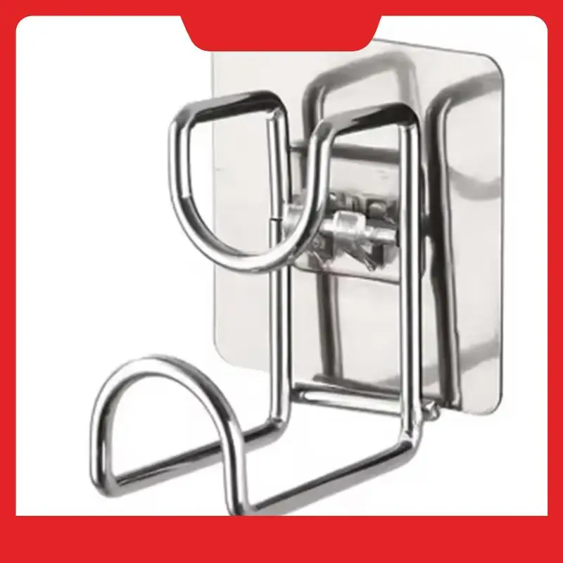 Stainless Steel Wash Basin Hook Kitchen Bathroom No Trace Strong Paste Holder Multifunctional Punch-Free Iron Storage A