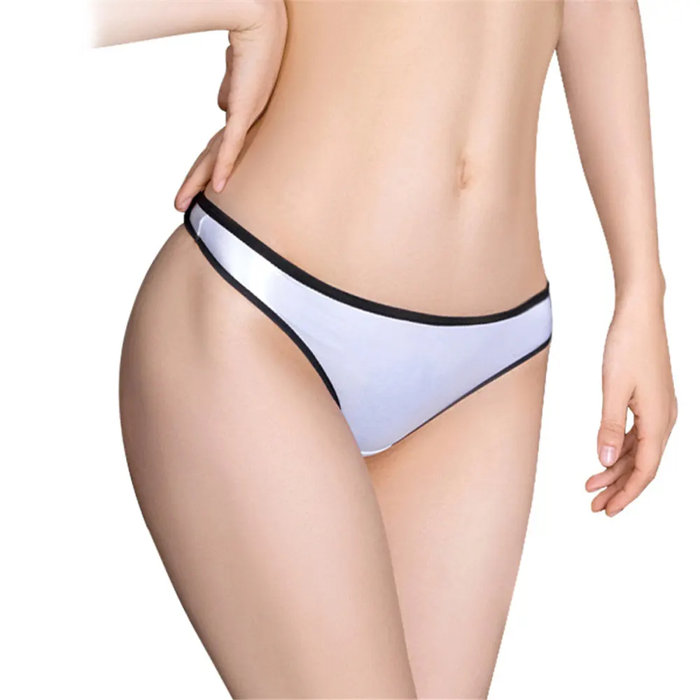 Sexy Women Low Waist G-string Elastic Underwear Oil Gloosy Shiny Sexy Brief Smooth Satin T-Back Push Up Hip Thong Patchwork