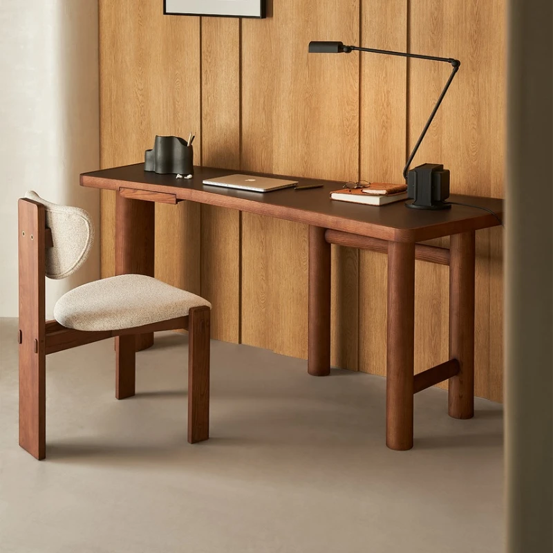 Escritorios de Oficina de Madera Maciza, Escritorios de Oficina de Estilo Vintage Minimalista, Muebles de Oficina Inconvenientes, Escritorios de Oficina ZY40BGZ