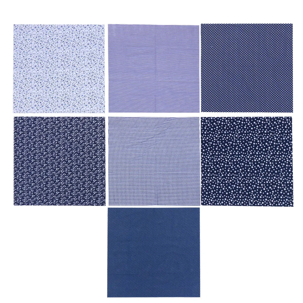 

7pcs Cotton Floral Pattern Cloth Patchwork Diy Sewing Fabric For Quilting Home Decor Bags Wallets Handmade Accessories Twilled