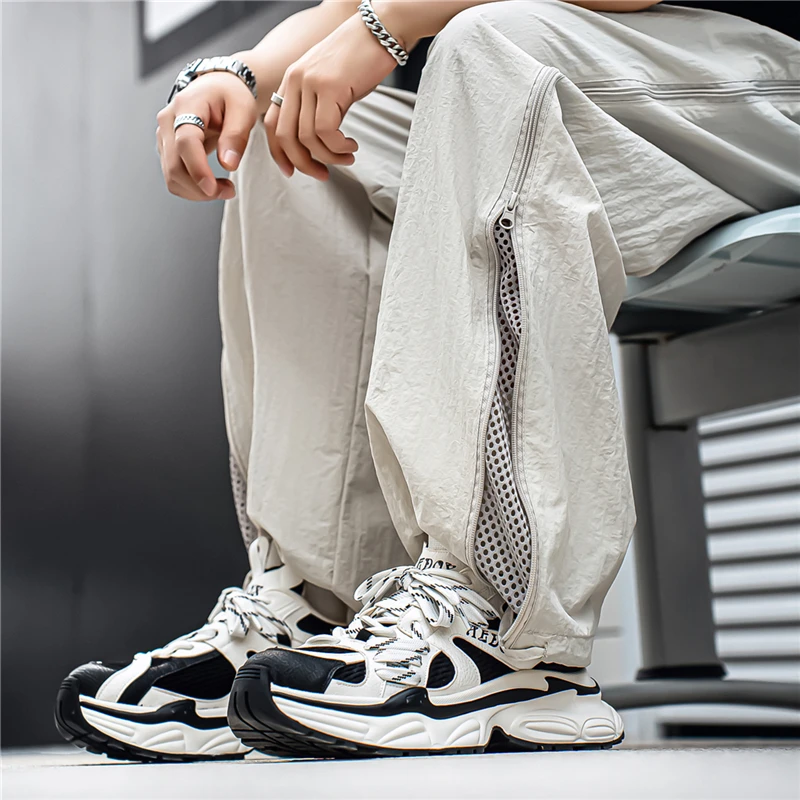 Shock Absorbing Gym Trainers - ユニセックス メッシュ スリッポン ウォーキングシューズ 衝撃吸収 柔軟なソール