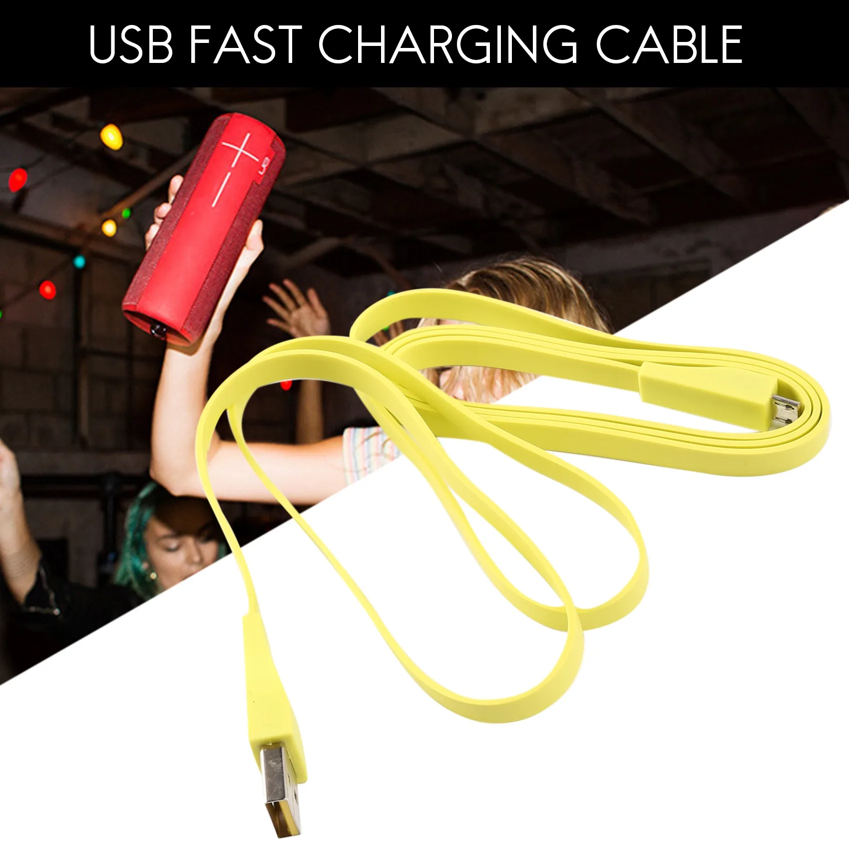 USB Fast Charging Cable Charger Adapter for UE 2 /UE MEGABOOM /UE Wonderboom /UE ROLL 2 Bluetooth Speaker