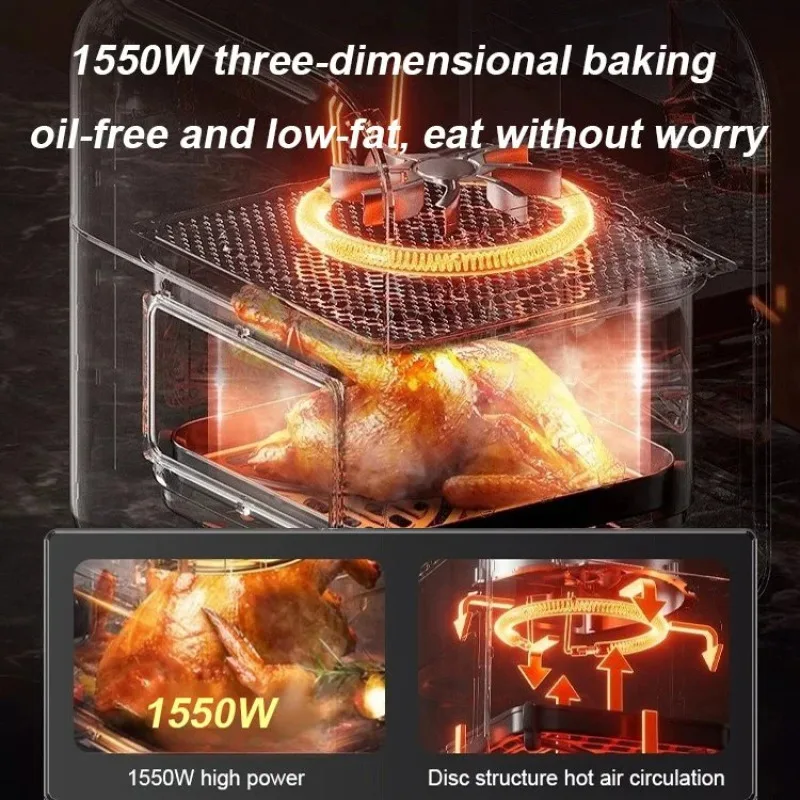 2025 6 л фритюрница, многофункциональная фритюрница большой емкости, полностью автоматическая универсальная машина, квадратная безмасляная фритюрница Quick Bake