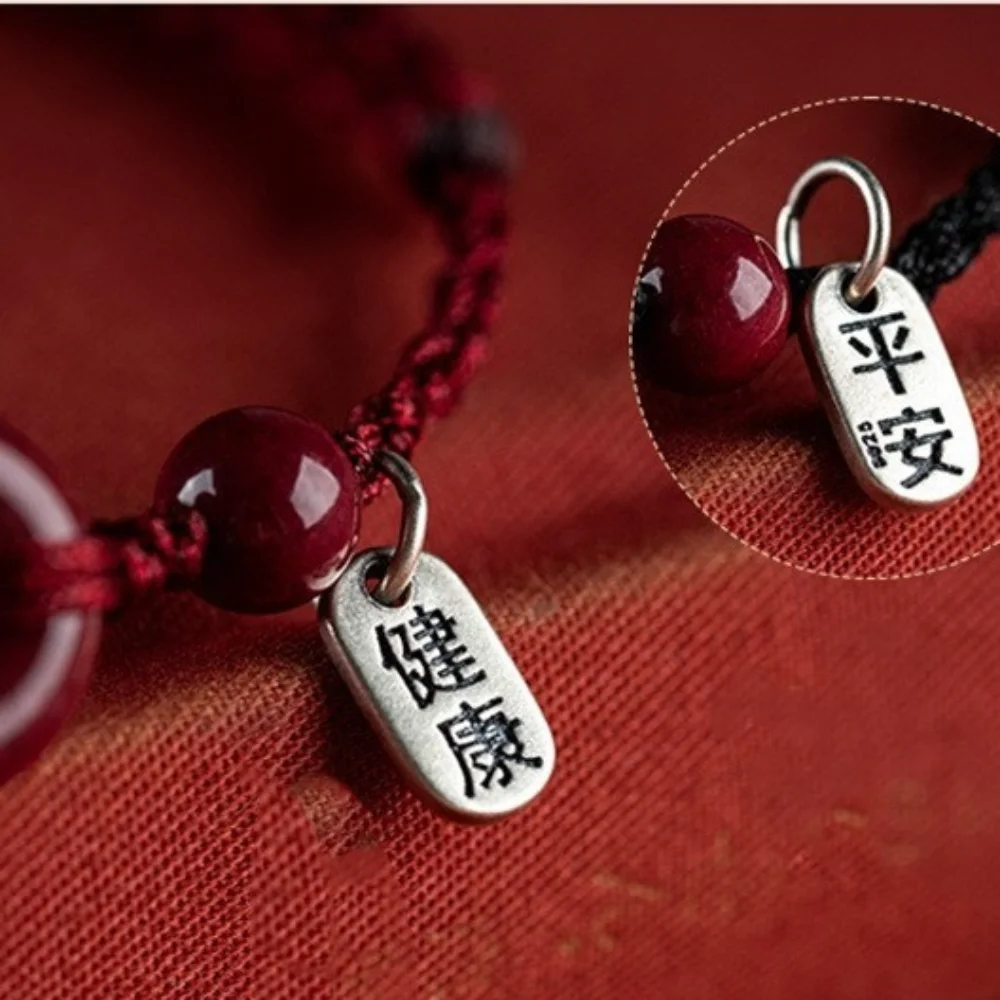 Bracelet Safety Buckle Red String Bracelet New Woven Red Rope Safety Buckle Bracelet Casual Safe and Healthy Hand Rope
