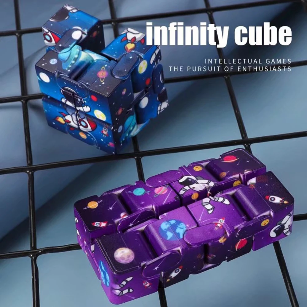 Espaço Astronauta Infinity Flipping Magic Square, Jogo de Segunda Ordem, Anti Ansiedade, Alívio do Estresse, Descompressão Puzzle, Brinquedo para