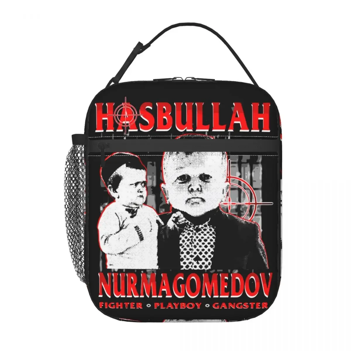 Hasbullah Nurmagomedov Thermal Insulated Lunch Bags Women Mini Khabib Portable Lunch Tote for Outdoor Camping Travel Food Box