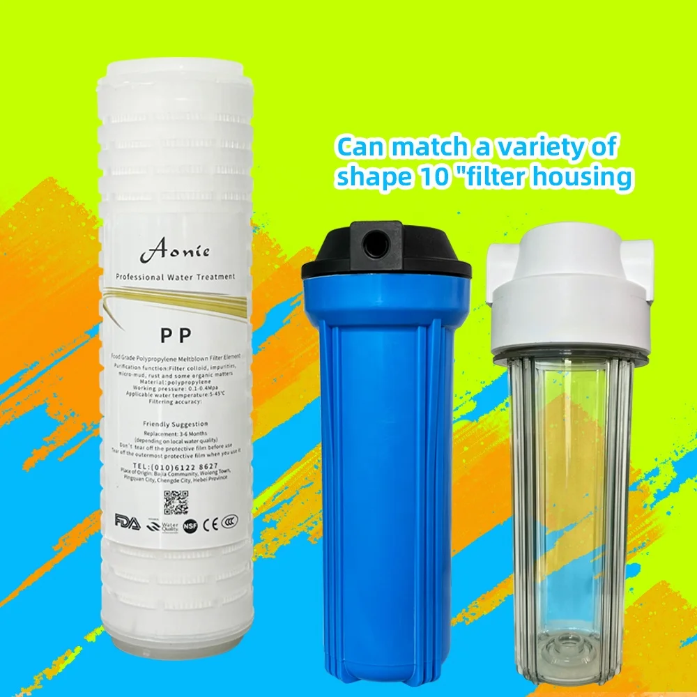 STLF filtre à eau d'osmose de haute qualité PP cartouche filée pièces de filtre à eau 10 pouces