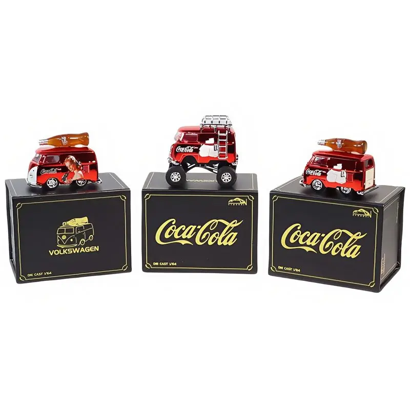 دييكاست 1/64 مقياس نموذج سيارة كلاسيكية حافلة الوحش عربة سبيكة نموذج سيارة لعب للأولاد الصندوق الأصلي