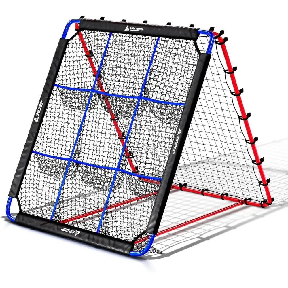 

12-Angle Multi-Sport Pitching Net with 9 Keets - Baseball, Soccer, Volleyball, Basketball Training Equipment