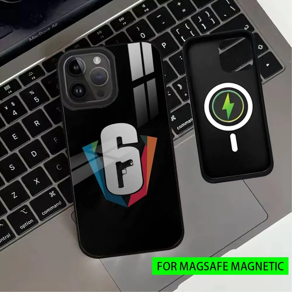 Game R-Rainbow S-Six S-Siege-es Phone Case For iPhone17,16,15,14,13,12,11 Plus,Pro Magnetic For Magsafe Wireless Charging