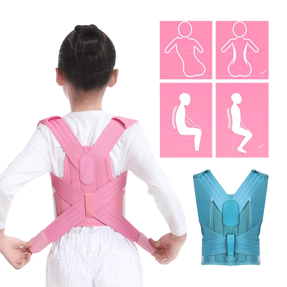 Children Back Posture Corrector Orthopedic Corset Shoulder Lumbar Support Correction for Kids Teens Straightener Upper Belt