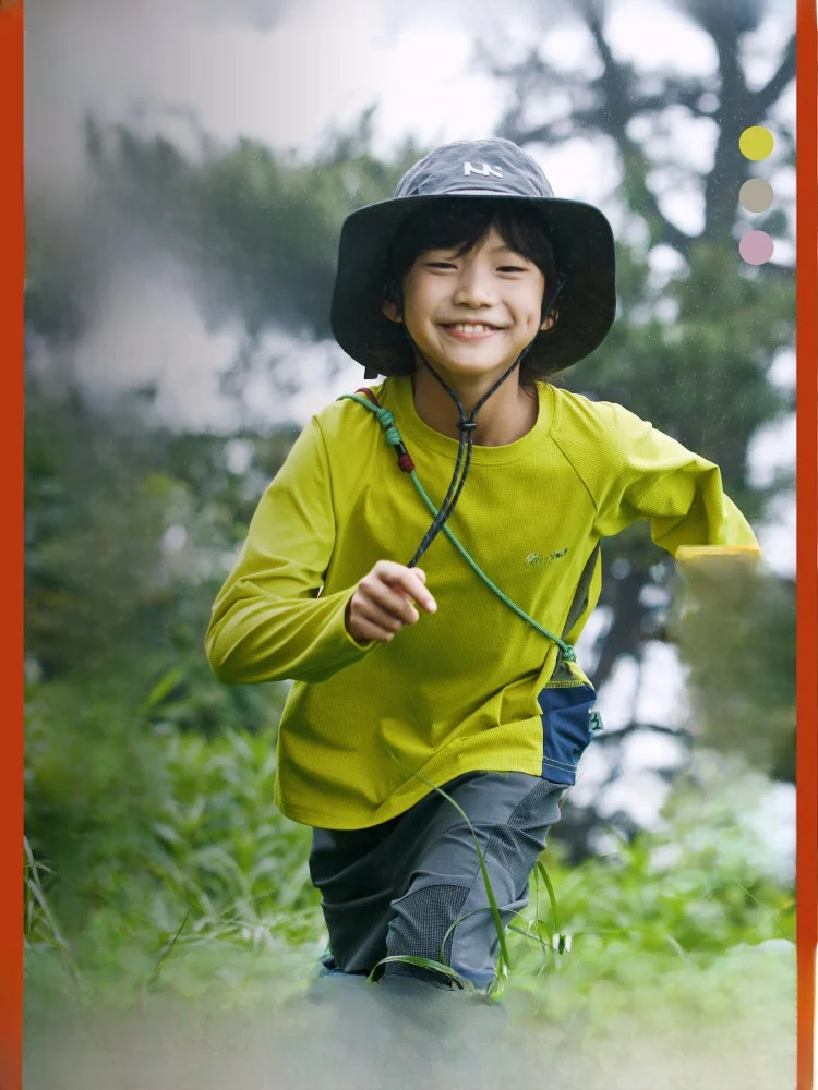 Mipo Kids Long Sleeve T-Shirt Quick Dry Lightweight Loose Sporty Top for Boys And Girls Easy to Clean Autumn Season Polyester...