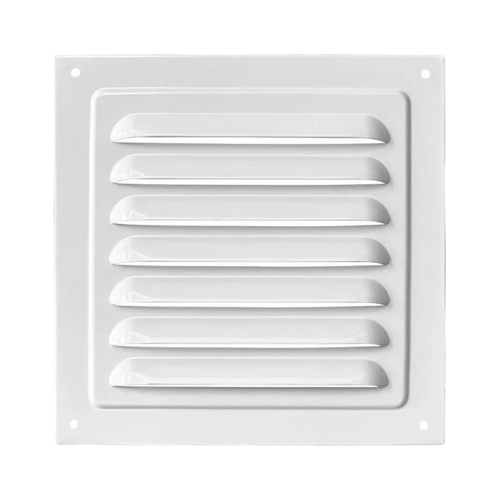 Metal Louvered for exterior Wall Ventilation Grille Cover for Homes Sheds and Attics Galvanized Iron 150x150mm to 300x300mm