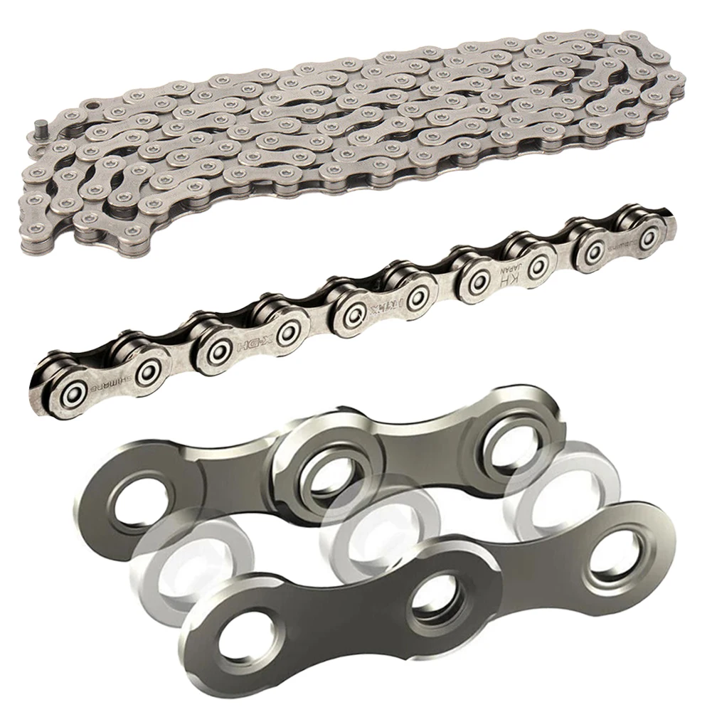 SHIMANO 11 Speed Bike Chain SIL-TEC CN-HC701 Ultegra Deore XT Bicycle Chain 116 Links 11V MTB Current Chain for Road E-Bike Part