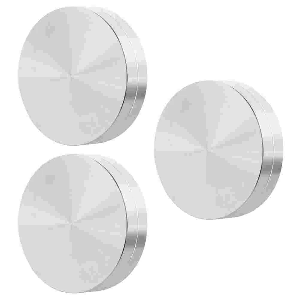 3 Pcs Dining Table Aluminum Turntable Rotating Cake Stand Base Plate Bearing Round Trays Bearings Axle Baking