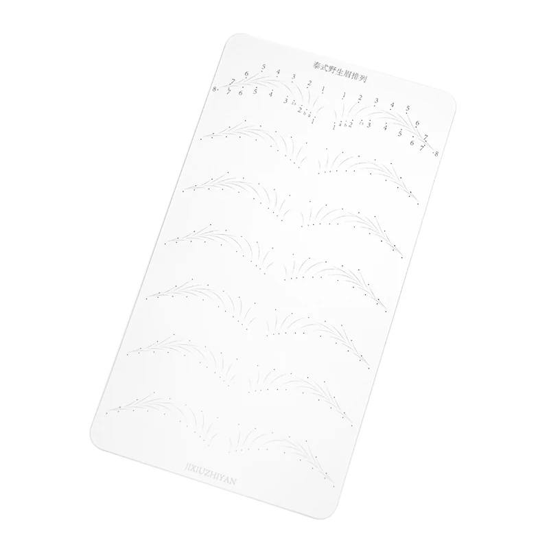 1pc Semi-permanent Wild Line Eyebrow Tattoo Practice Skin Beginner Embroidery Silicone Simulated Brows Training Skin Tattoo Tool