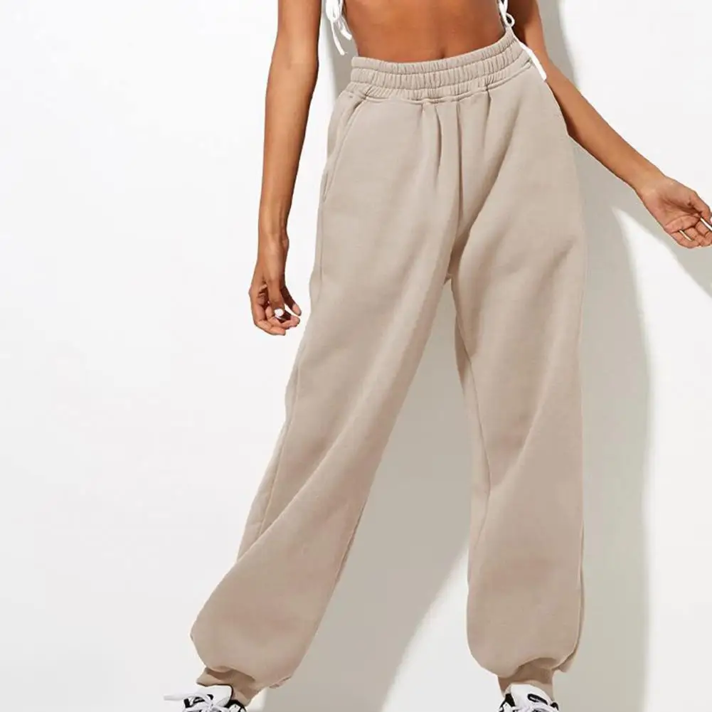 Women’s Sweatpants Wide Straight Leg Pants Bottom Winter Warm Pants Daily Casual Jogger Sweatpants Sports Trousers