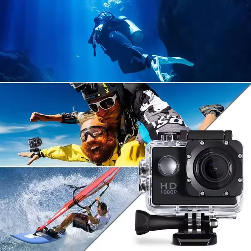 Mini Sports DV Camcorder Full HD 1080P Waterproof 2.0 Inch Screen Car Camera with Complete Accessories