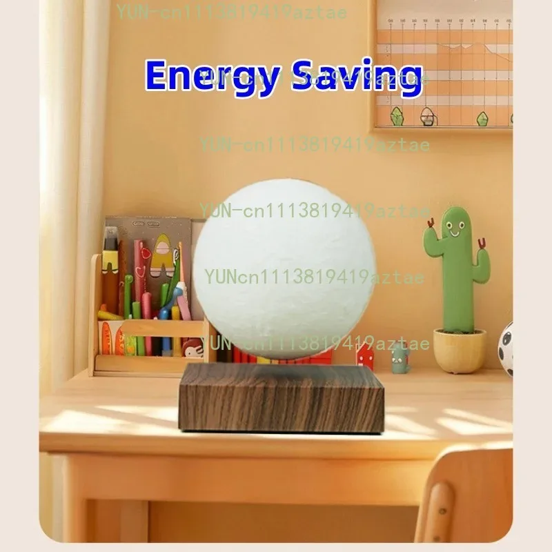 3D Painting Magnetic Levitating Moon Lamp Floating Moon Decor Office Home Christmas Creative Gift Accessories