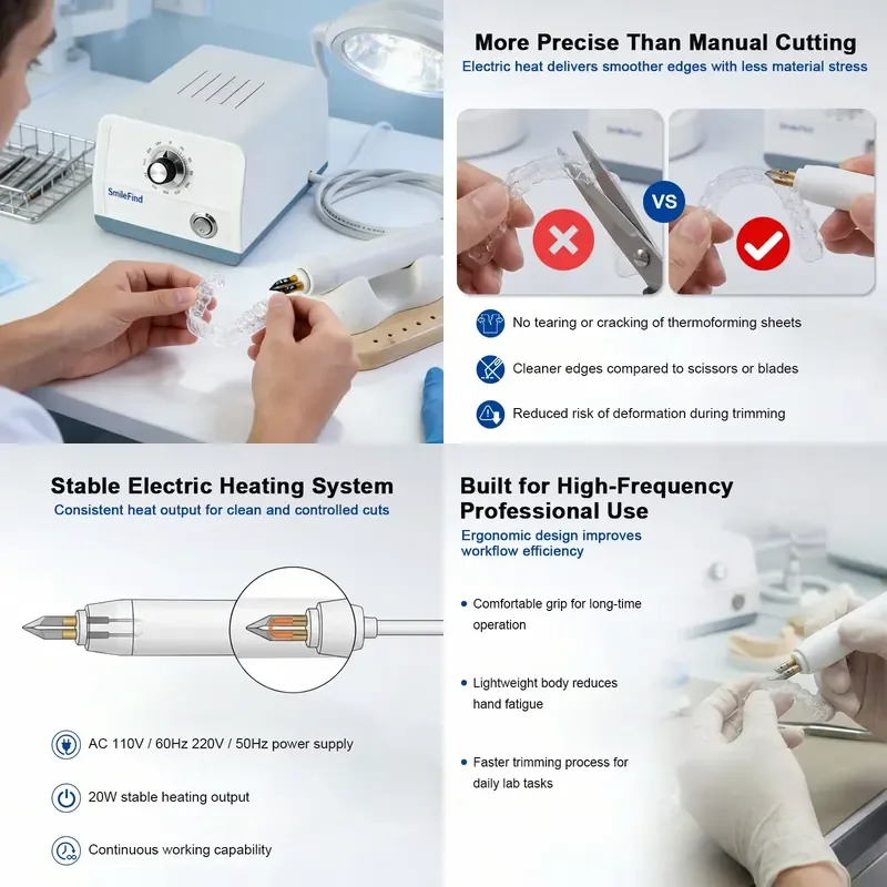 Electric Thermoplastic Engraving Machine, Cutting Machine, Orthodontic Brackets and Retainers Shaping Sheet Heated