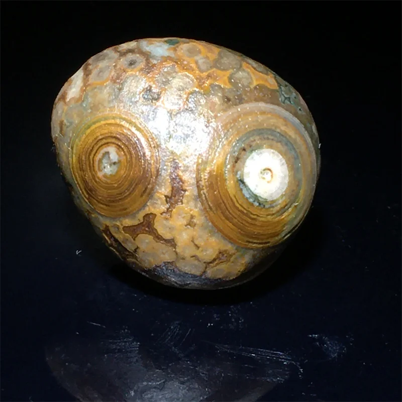 Cuentas colgantes con forma de piedra de ojo de ágata Gobi Natural Alashan para diseño de joyería, piedra energética, función de cuidado de la salud repelente malvado