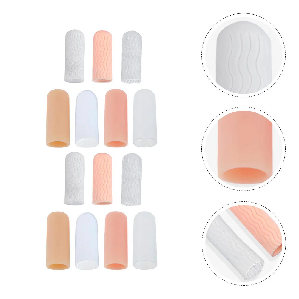 7 Pairs Finger Cots Caps Sleeves Emulsion Protectors Sebs Anti-scald Tips Child