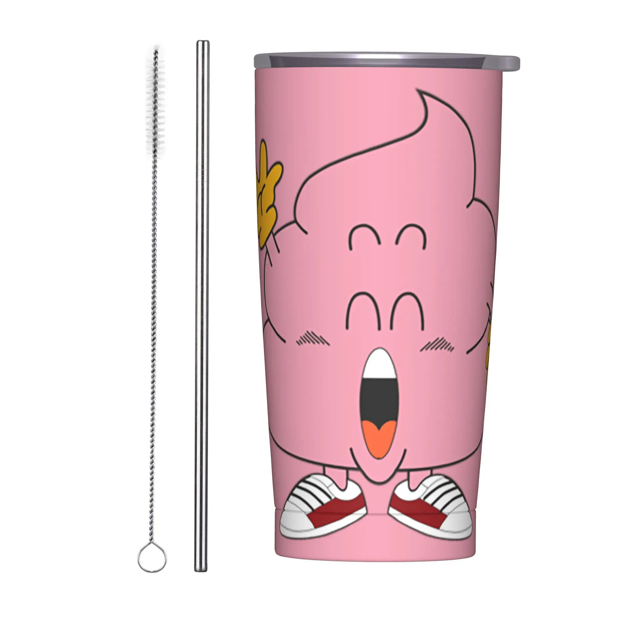 

Термокружка Dr. Slump Anime Arale Poop Tumbler, 20 унций, с двойными стенками, из нержавеющей стали, вакуумная изоляция, для кофе и воды