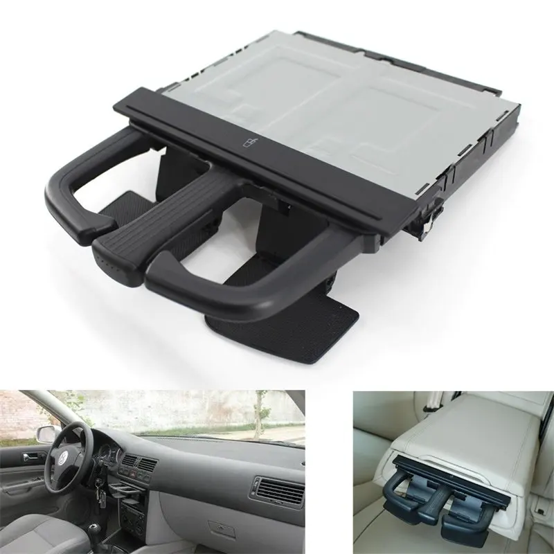 1J0858601C 8P0885995B Foldable Water Cup Drink Holder Beverage Bottle Mount Stand For VW Jetta Golf 4 Bora MK4 Audi A4L A5 Q5 A7