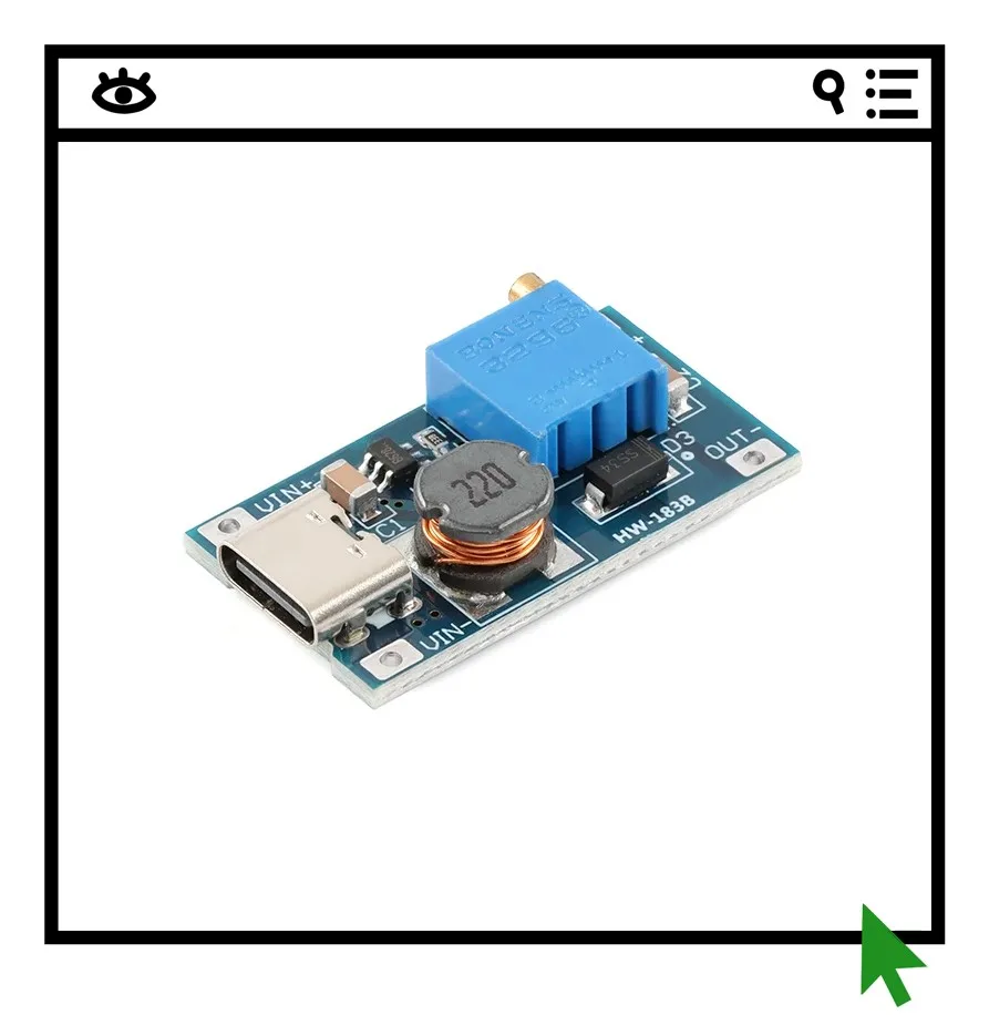 

5PCS HW-183B/2A Boost Board DC-DC Boost Module Car/Power Bank/USB/High Power Conversion Power Supply