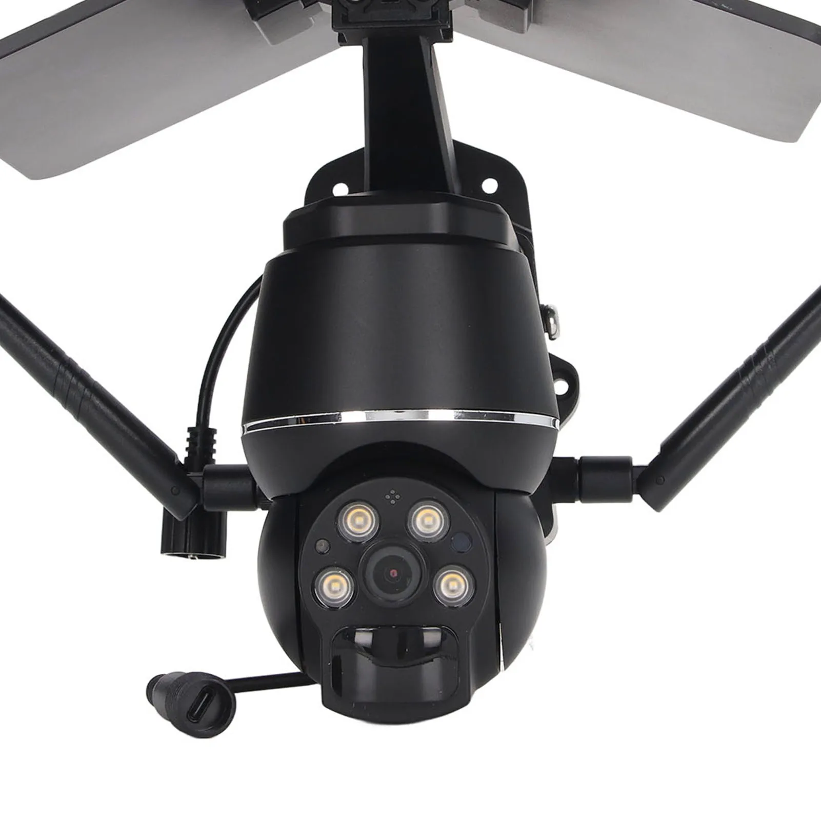 كاميرا الطاقة الشمسية 1080P 3MP 360 °   كاميرا أمان لاسلكية ذكية لكاميرا الطاقة الشمسية اللاسلكية IP65 المقاومة للماء